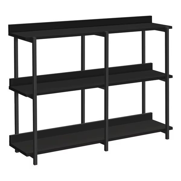 Accent Table, Console, Entryway, Narrow, Sofa, Living Room, Bedroom, Metal, Laminate, Black, Monarch Specialties, Mfr#: I 2219